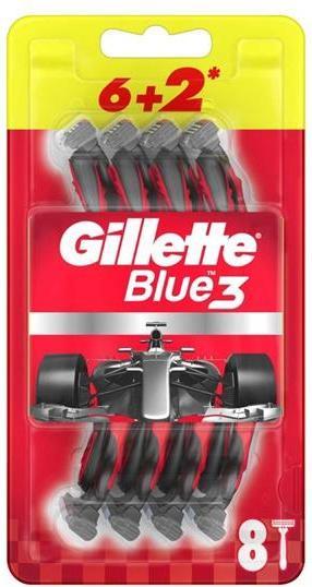 Produktbild Gillette Shaver Blue3 Red 8pcs