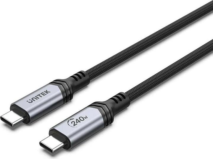 Actual product image Unitek Cable USB USB-C - USB-B 2 m Czarny (C14110GY-2M) (2 m, USB 3.1)