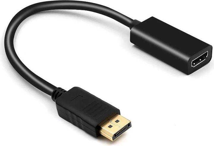 Montiss Adapter DisplayPort v1.4 – HDMI v2.0 MT068 Black (HDMI, 20 cm)