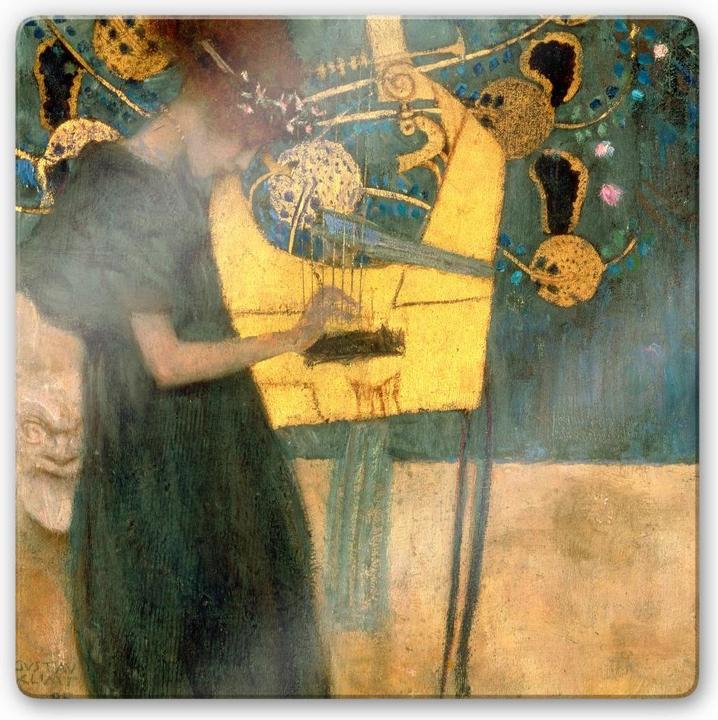 Actual product image Trenddeko Klimt - The music (50 x 50 cm)