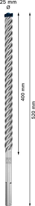 Actual product image Bosch Professional Zubehör Expert SDS max-8X hammer drill, 25 x 400 x 520 mm (25 millimetres)