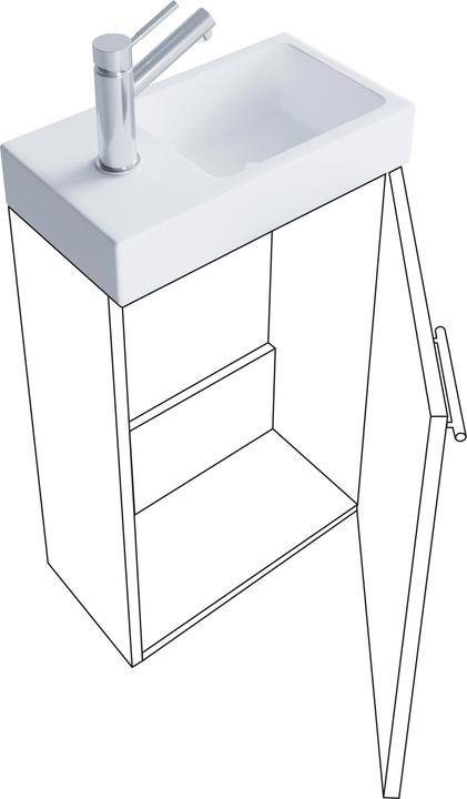 Immagine prodotto VCM Lavabo 2 pezzi Slito stretto nero
