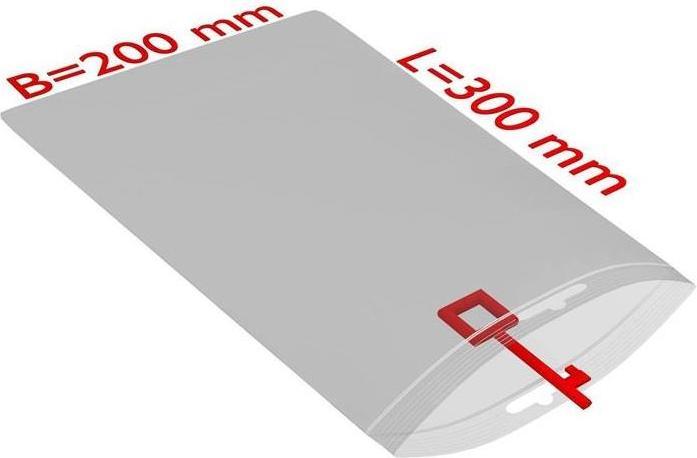 Image du produit Transpak Sac Ziplock avec perforation Euro Dimensions 200x300mm Epaisseur 50µ PE transparent