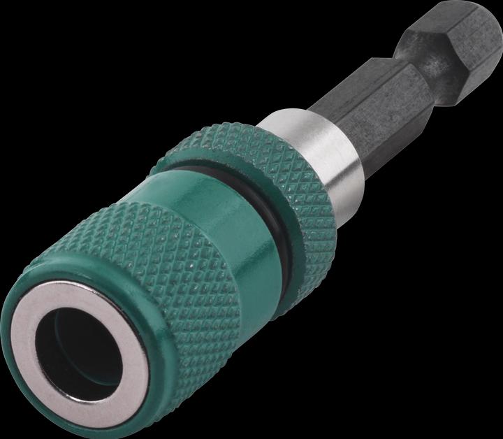 Actual product image wolfcraft wolfcraft 1 bit holder w.deep stop+ring mag. l=60 (60mm)