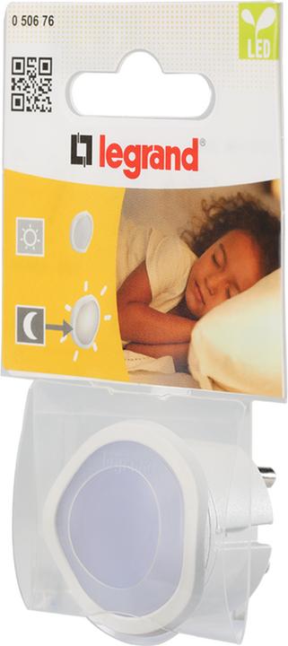 Produktbild Legrand Dimmbares LED-Steckdosen-Nachtlicht mit integriertem Dämmerungssensor