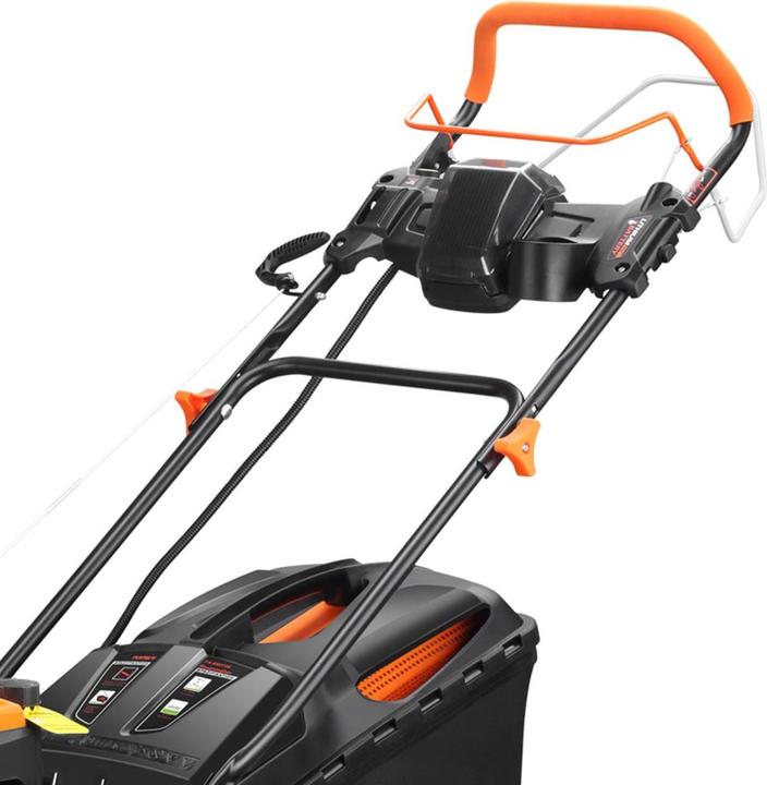 Actual product image Fuxtec Petrol lawn mower with electric starter zipgo® (Rechargeable battery operated)