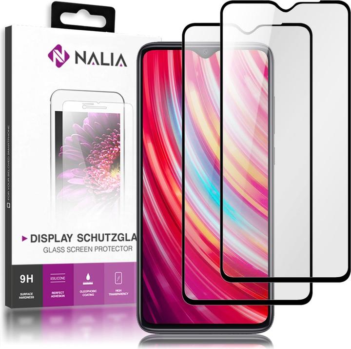 Nalia (2-Pack) Schutzglas (1 Stück, Xiaomi Redmi Note 8 Pro)