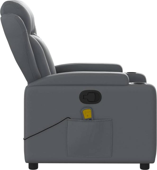 Image du produit VidaXL Fauteuil de massage gris similicuir,Couleur : gris,Matériaux