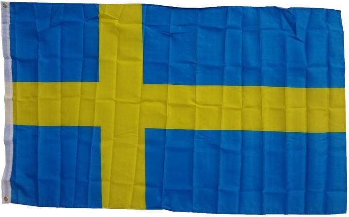 Produktbild trends4cents XXL Flagge Schweden 250 x 150 cm Fahne mit 3 Ösen 100g/m² Stoffgewicht Hissflagge