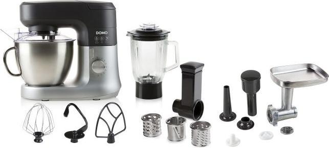 Productafbeelding Domo Keukenmachine complete set 4,5 liter kom DO9182KR Professionele kneedmachine (1000 W)