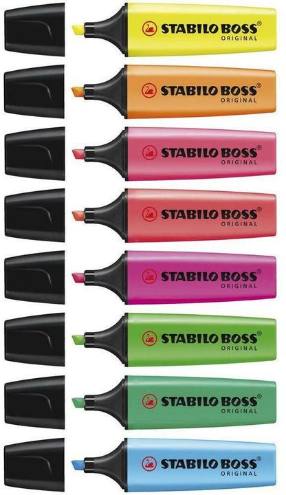 Produktbild STABILO Boss Original (Assortiert, 5 mm, 8 x)