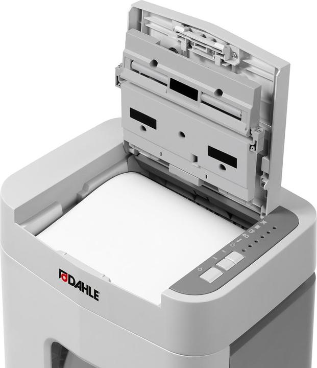 Image du produit Dahle ShredMATIC 150 Aktenvernichter mit Partikelschnitt P-4, 4 x 12 mm, bis 150 Blatt, lichtgrau (Coupe de particules)