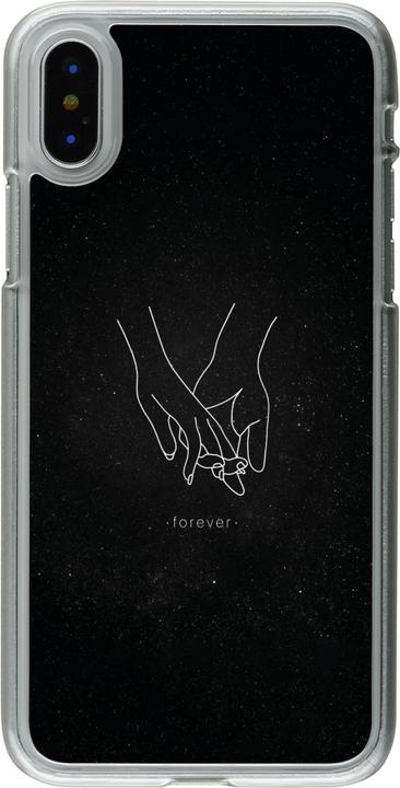 Actual product image PhoneLook Cover transparent Valentine 2023 hands forever (Apple iPhone XS, Apple iPhone X)