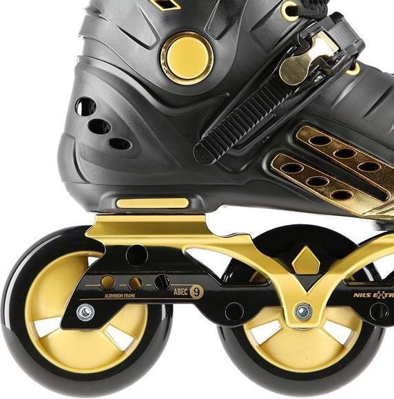 Actual product image Nils Na20006 Black And Gold Size M. 36 Extreme Slalom Inline Skates (36)