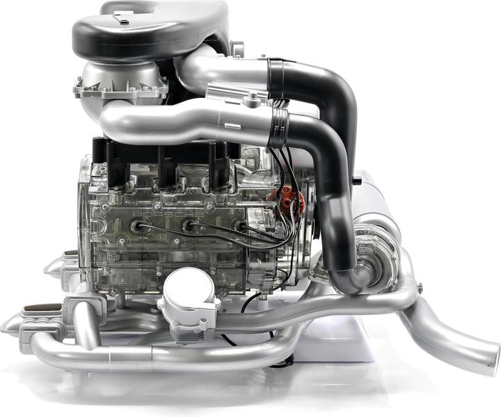 Actual product image Franzis Porsche 911 Turbo engine kit