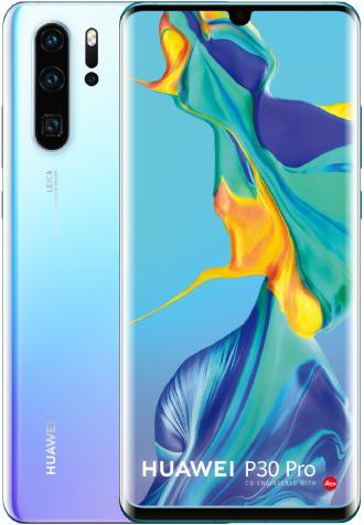 Produktbild Huawei P30 Pro (128 GB, Breathing Crystal, 6.47", Hybrid Dual SIM, 40 Mpx, 4G)