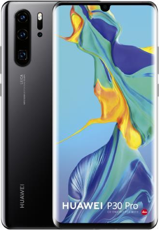 Actual product image Huawei P30 Pro (128 GB, Black, 6.47", Hybrid Dual SIM, 40 Mpx, 4G)