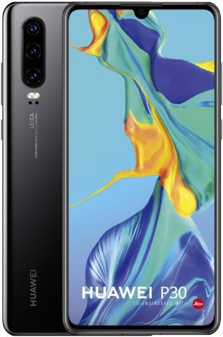 Image du produit Huawei P30 (128 Go, Noir, 6.10", Double SIM, 40 Mpx, 4G)