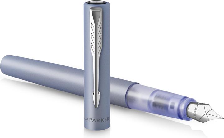 Actual product image Parker Fountain pen Vector XL Matte -blue M (Silver, 1 x)