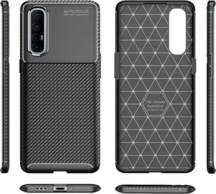 Produktbild Screenguard Oppo Find X2 Neo Hülle Carbon Design TPU Case (Oppo Find X2 Neo)