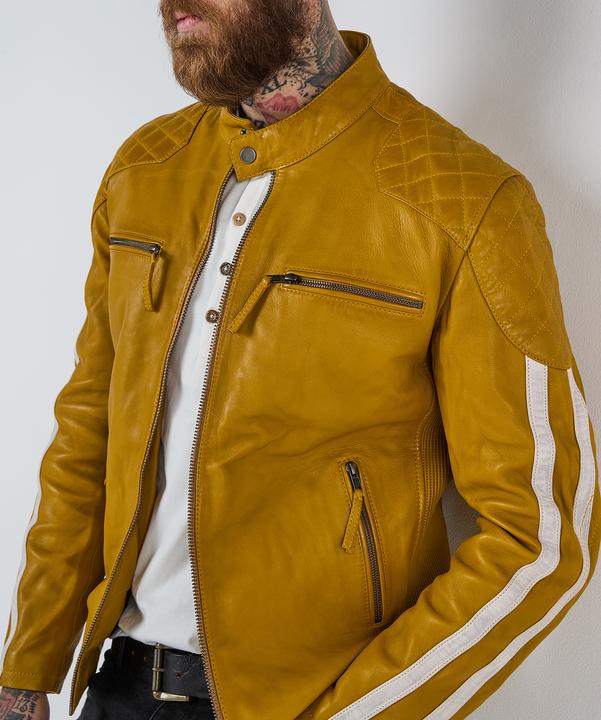 Immagine prodotto Joe Browns Quilted Premium Leather Racer Jacket (L)