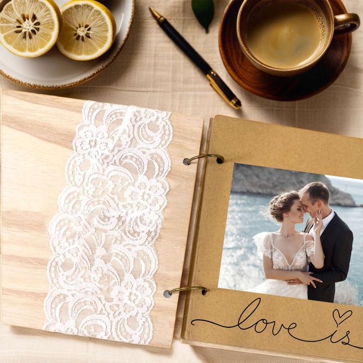 Actual product image Intirilife Wedding book Mr & Mrs Vintage DIY