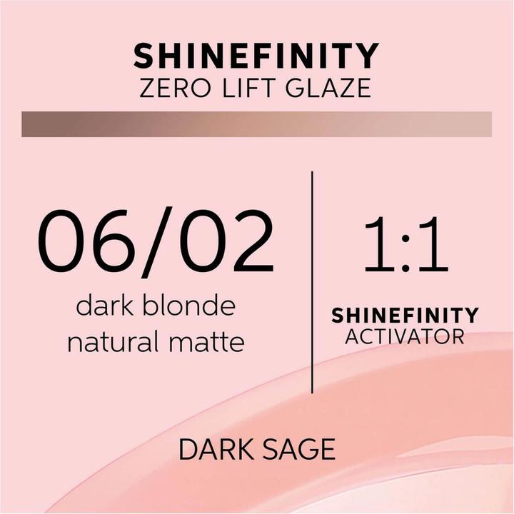 Actual product image Wella Shinefinity (06, 02 - Dark Sage)