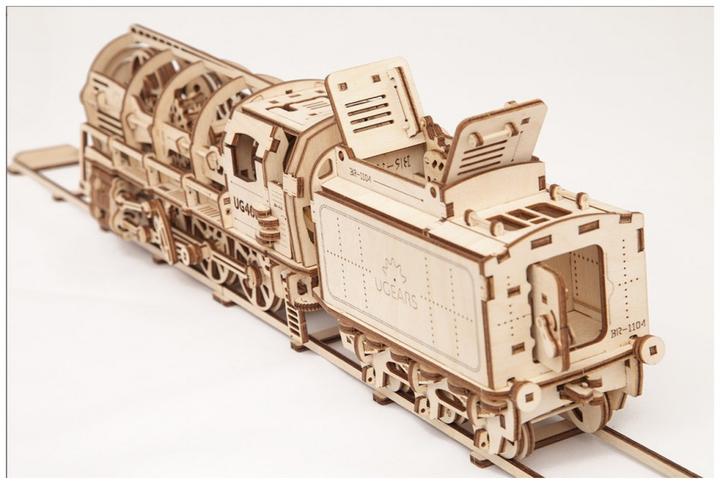 Actual product image Ugears Steam locomotive with tender