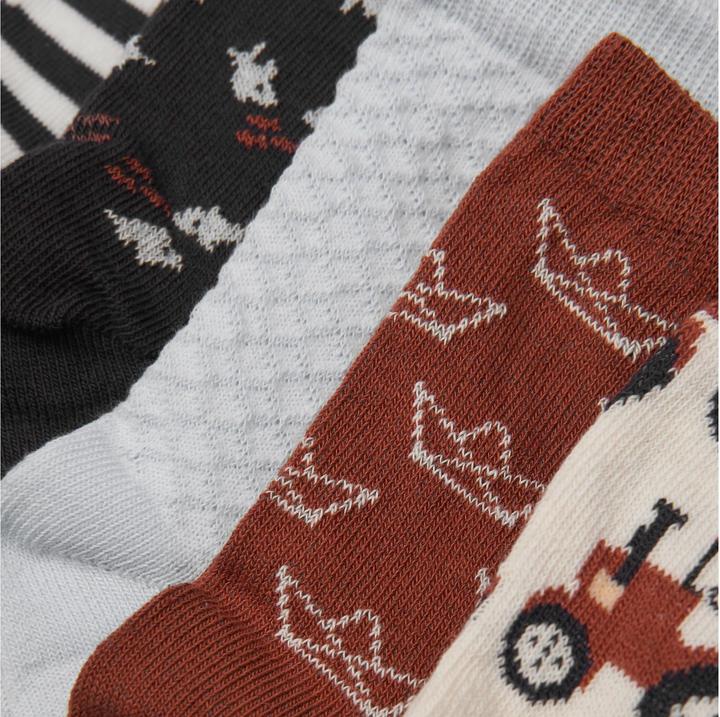 Produktbild Minymo Socken bedruckt 5er Set Tortoise Shell Gr. 19/22 (5er Pack, 19 - 22)