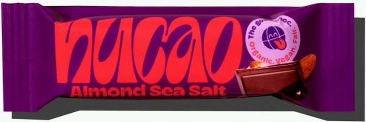 Actual product image Nucao Chocolate bar vegan Almond Sea Salt (33g) (36 g)
