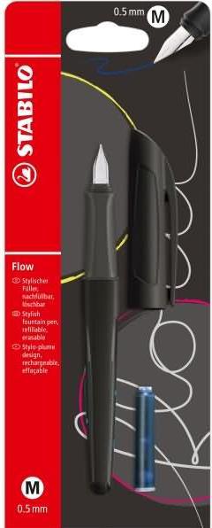 STABILO Flow Acitve nero B-55146-5 (Nero, 1 x)