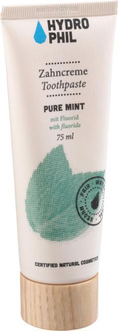 Image du produit Hydrophil Dentifrice Pure Mint au fluorure (75 ml)