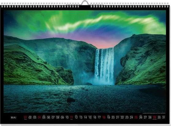 Produktbild Polarlichter Premiumkalender 2025 (60 x 42 cm, Deutsch)