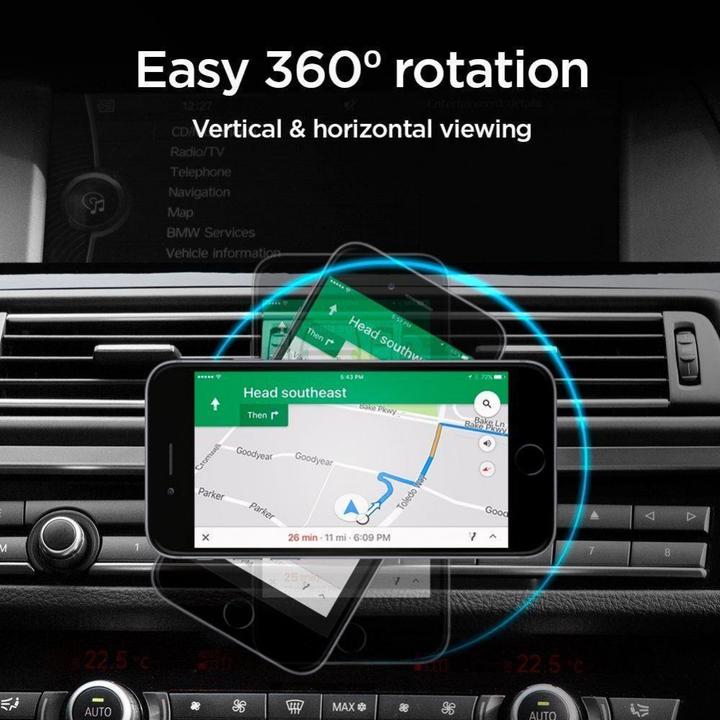Actual product image Spigen car mount holder for CD input QS24 magnetic - black