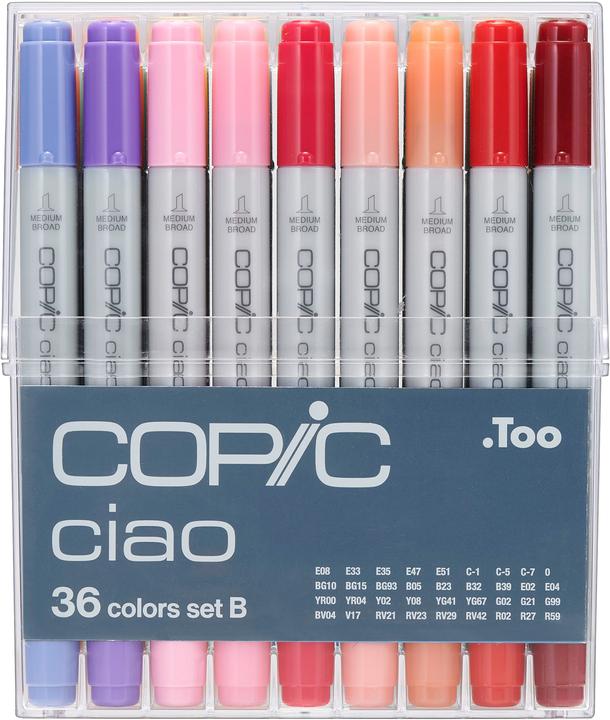 Copic Ciao B (Multicolore, 3 mm, 36 x)