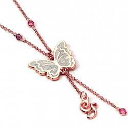 Carat WICKED Glinda Butterfly Necklace Rose Gold