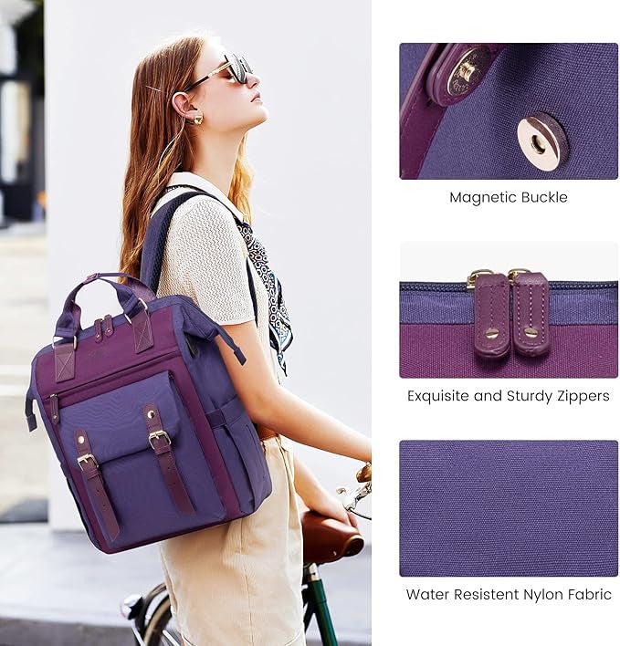 Immagine prodotto Only-Bags.Store Elegante zaino per laptop di piccole dimensioni - Zaino da college alla moda con spallacci