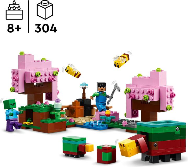 Actual product image LEGO The cherry blossom garden (21260, LEGO Minecraft)