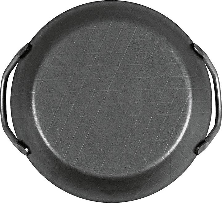 Image du produit Turk Poêle à servir en fer forgé avec 2 poignées Ø24cm avec bord extra haut noir (24 cm, Ensemble de casseroles et de poêles de cuisson, Fer)