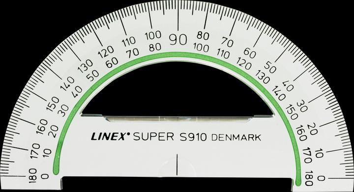 Linex Goniometro 100 mm Serie Super in acrilico cristallino (10 cm)