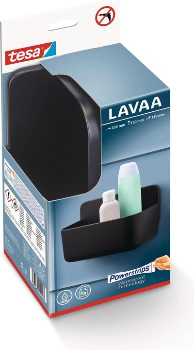 Actual product image tesa LAVAA Shower basket, small incl. adhesive solution without drilling