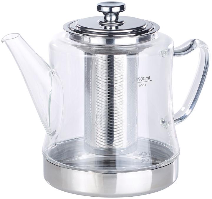 Image du produit Rosenstein & Söhne Théière et machine à thé en verre 2en1 (1.50 l)