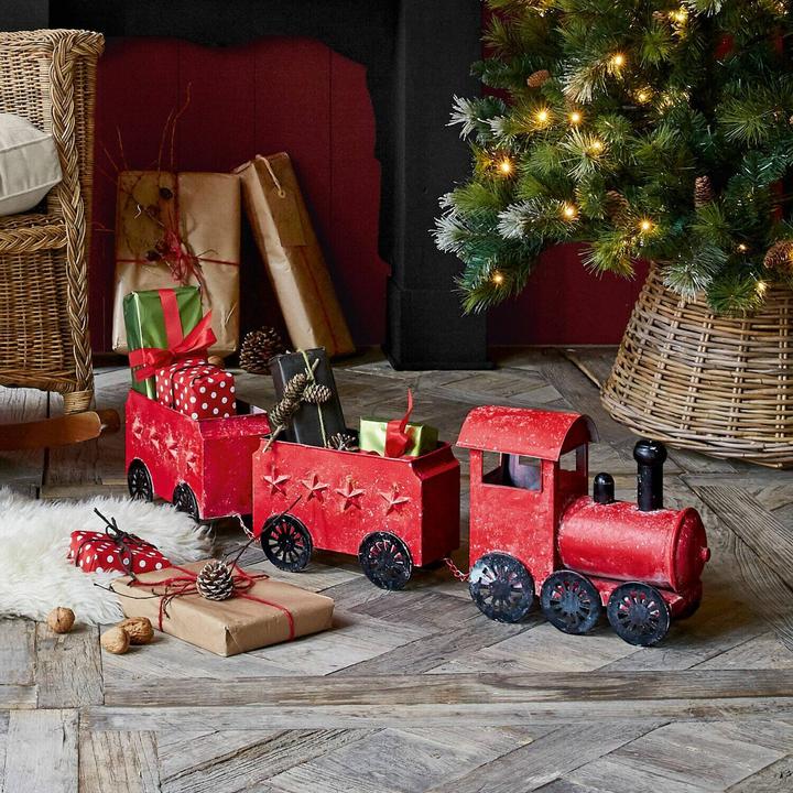 Actual product image Loberon Deco train Ayene red / black