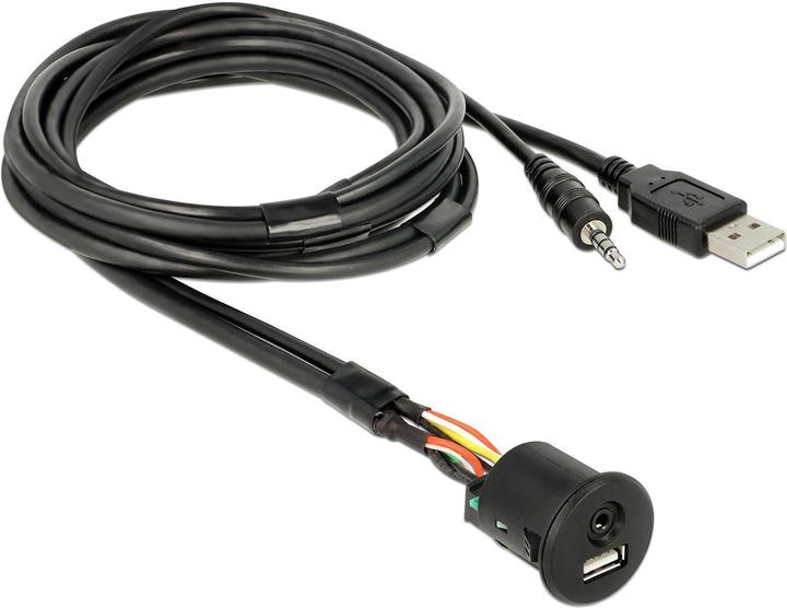 Actual product image Delock USB cable, panel jacks, jacks (1.50 m, USB)