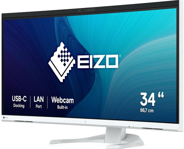 Image du produit Eizo 86.7cm (34,1") EV3450XC-WT 21:9 4K 2xHDMI+DP+USB-C Curv (3440 x 1440 pixels, 34.10")