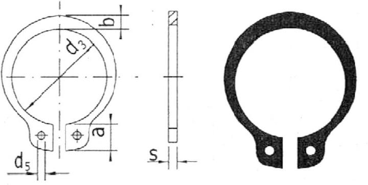 Reely Shaft retaining ring Suitable