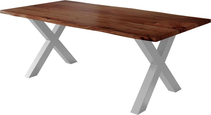 Produktbild SAM NICK Baumkante massiv Akazie (220 x 100 x 77 cm)