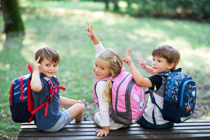 Actual product image Belmil Kindergarten backpack with chest strap and name tag