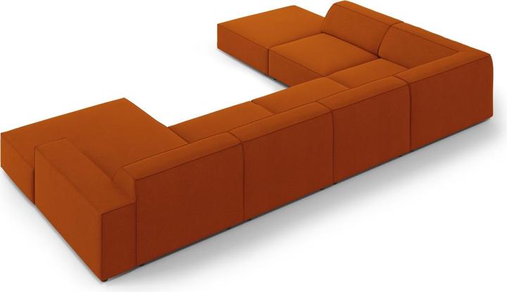 Actual product image Micadoni Panoramic Left Corner Sofa, "Jodie", 7 Seats, 364x262x70Made in Europe (Sofa landscape)