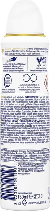 Produktbild Dove Deo-Spray Antitranspirant Advanced Care Invisible Dry 150 ml (Spray, 150 ml)